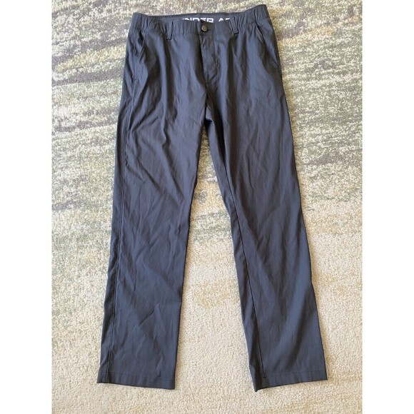 Under Armour Pants Mens 36X32 Loose Gray Chino Golf Casual Stretch Straight Leg - Picture 1 of 8